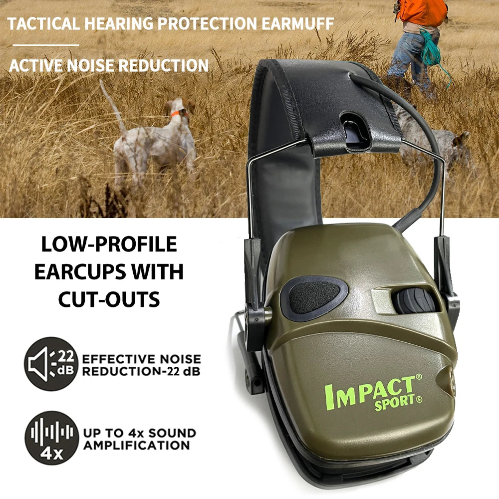 New Electronic Shooting Headset Headphones for Hearing Protection Ear Protect Noise Reduction Active Hunting Tactical Earmuff