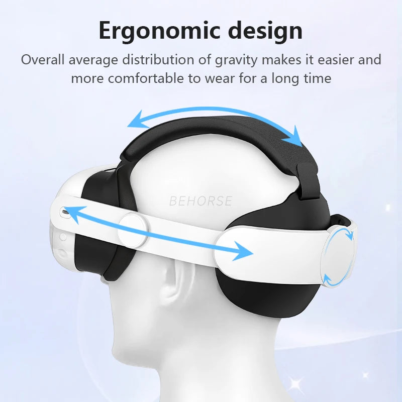 Head Strap for Meta Quest 3/Quest 3S VR Adjustable Comfortable to Wear Headset Elite Strap for Oculus Quest 3S VR Accessories
