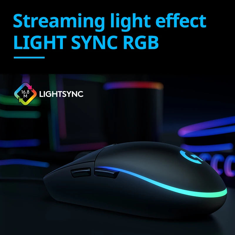 Logitech G102 Gaming Mouse gamer pc gamer mouse inambricos