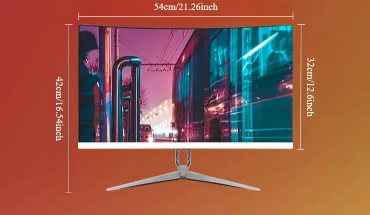 24-inch Gaming Monitor,1920*1080p,2ms,144hz,Ultra Wide 178° Wide Viewing Angle,LED Curved Display,For Gaming Office Learning
