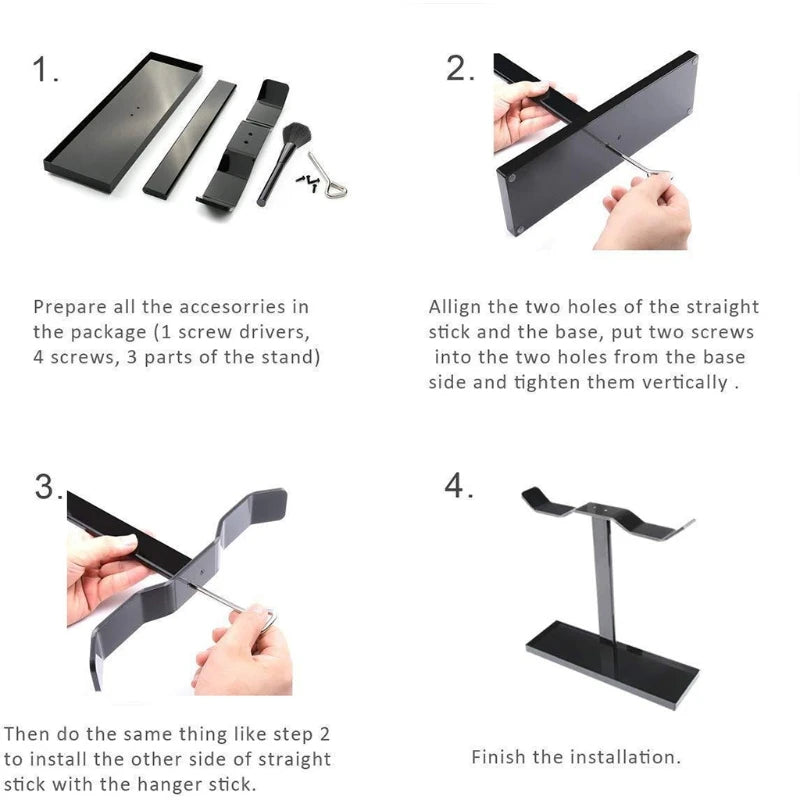 Universal Anti-Scratch Headphone Stand Headset Holder Gaming Headset Heavy Double Side Hanging Headphones Hanger