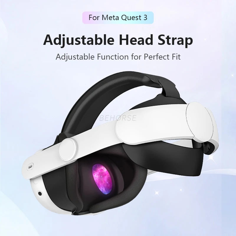 Head Strap for Meta Quest 3/Quest 3S VR Adjustable Comfortable to Wear Headset Elite Strap for Oculus Quest 3S VR Accessories