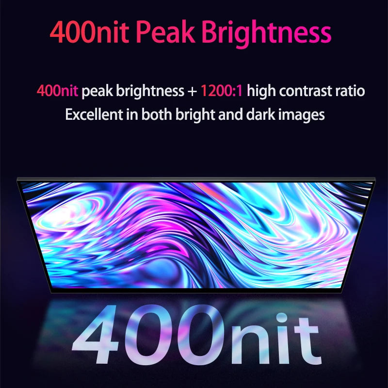 16inch Portable Monitor 1920*1200P Touch Screen 100% SRGB Gaming Computer Display for Steam Deck Laptop Switch PS4 PS5 Xbox