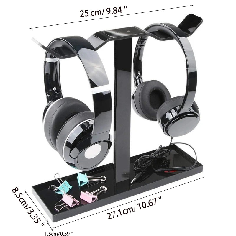 Universal Anti-Scratch Headphone Stand Headset Holder Gaming Headset Heavy Double Side Hanging Headphones Hanger