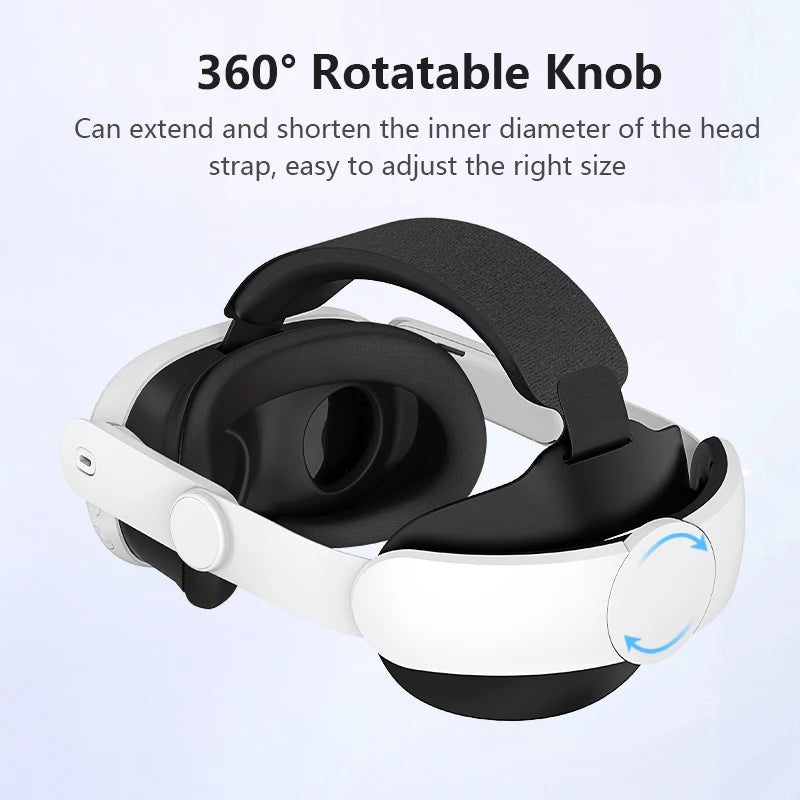 Head Strap for Meta Quest 3/Quest 3S VR Adjustable Comfortable to Wear Headset Elite Strap for Oculus Quest 3S VR Accessories