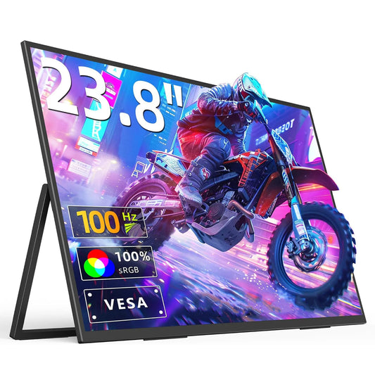 23.8 inch Portable Monitor 100Hz 100%RGB Gaming Display With HDMI Type C External Screen For Laptop Extender Steamdeck MacBook