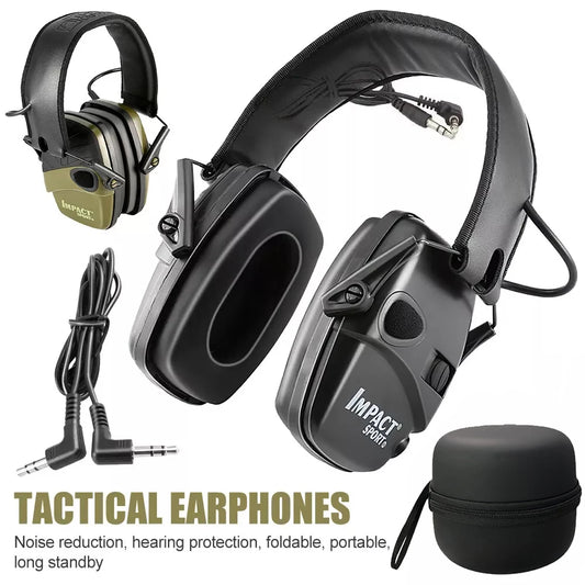 New Electronic Shooting Headset Headphones for Hearing Protection Ear Protect Noise Reduction Active Hunting Tactical Earmuff