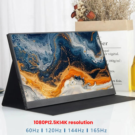 17.3" 4K Portable Monitor 144Hz, Dual HDMI for Computer Laptop/PS4/Mobile, HDR Gaming Screen with USB-C Power Supply